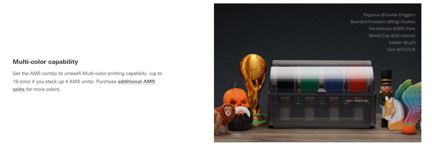 Bambu Lab P1S 3D Printer, product highlight 2