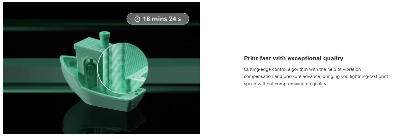 Bambu Lab P1S 3D Printer, product highlight 3