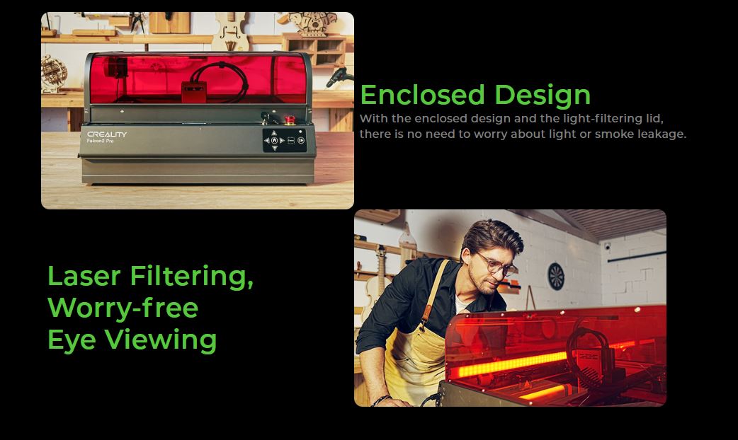 Creality Falcon2 Pro 60W Laser Engraver & Cutter, product highlight 5